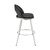 Luxur Living Donwada Black Grey Swivel Bar Stool