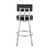 Luxur Living Davdari Black Grey Swivel Bar Stool