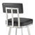 Luxur Living Davdari Black Grey Swivel Bar Stool