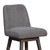 Luxur Living Akhar Grey Oak Brown Swivel Counter Stool