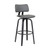 Luxur Living Jaipur Grey 26 Inch Swivel Counter Height Stool