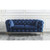 JM Furniture Glamour Blue Love Seat