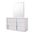 JM Furniture Palermo White Dressers and Mirrors