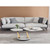 JM Furniture Orleans White And Gold Coffee Table