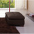 JM Furniture 625 Brown Leather RAF Sectional with Ottoman