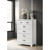 Lilola Home Cassini White 5 Drawers Chest