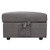 Lilola Home Waylon Gray 6 Seater L Shape Sectional with Storage Ottoman