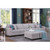 Lilola Home Cooper 3pc Living Room Sets with 5 Seater Sofa and 2 Ottomans