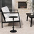 Butler Specialty Zara Black Outdoor Pedestal End Table