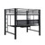 Coaster Furniture Avalon Black Metal Full Workstation Loft Bed