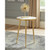 Coaster Furniture Acheson White Gold Round Accent Table