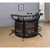 Coaster Furniture Dallas Black 3 Bottle Wine Rack Bar Unit