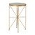 Coaster Furniture Eliska Green Antique Gold Round Accent Table