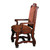 2 Crown Mark Neo Renaissance Warm Cherry Arm Chairs