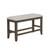 Crown Mark Fulton Grey Seat Counter Height Bench