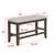 Crown Mark Fulton Grey Seat Counter Height Bench