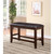 Crown Mark Fulton Espresso Counter Height Bench