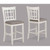 2 Crown Mark Hartwell Chalk Grey Counter Height Chairs