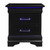 Global Furniture Charlie Black Night Stands With LED