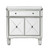 Powell Furniture Grey 2 Doors Mirrored Console