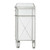 Powell Furniture Grey 2 Doors Mirrored Console