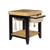 Powell Furniture Color Story Black Natural Kitchen Island