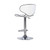 Powell Furniture Rounded Back White Adjustable Bar Stool