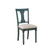 2 Powell Furniture Willow Teal Blue Beige Side Chairs