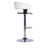 Powell Furniture White Black Adjustable Height Bar Stools