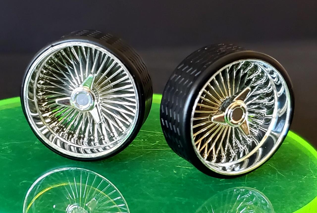 1/24 - 1/18 SUPER SPOKES Z3C LOWRIDER SPOKED Rim & ULTRA LOW PRO
