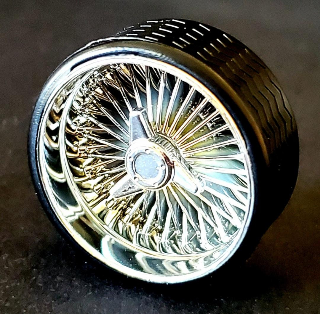 1/24 - 1/18 SUPER SPOKES Z3C LOWRIDER SPOKED Rim & ULTRA LOW PRO