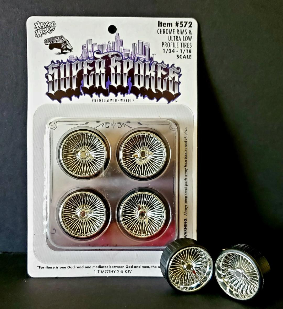 1/24 - 1/18 SUPER SPOKES Z2C LOWRIDER SPOKED Rim & ULTRA LOW