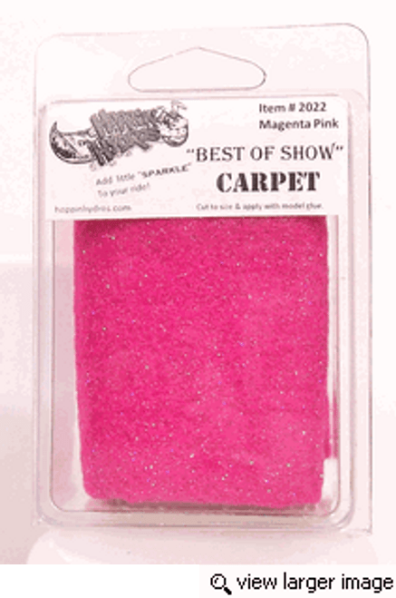 HOPPIN  HYDROS  Interior SPARKLE SHOW Carpet  "MAJESTIC MAGENTA"