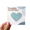 Plantable Seed Heart Paper-Blue