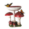 Toadstool Mushrooms with Butterflies