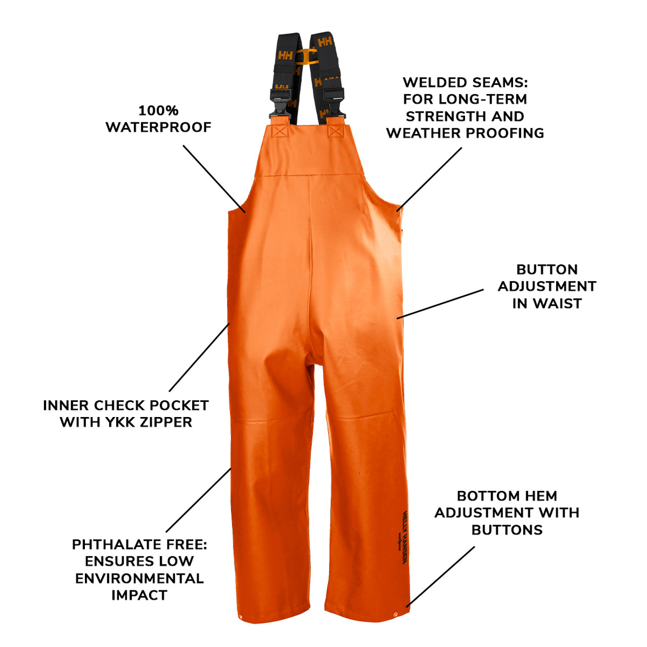 Departments - HELLY HANSEN GALE BIB PANTS (ORANGE)