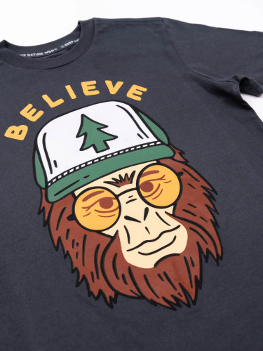 Clyde the Sasquatch Youth Tee | Coal