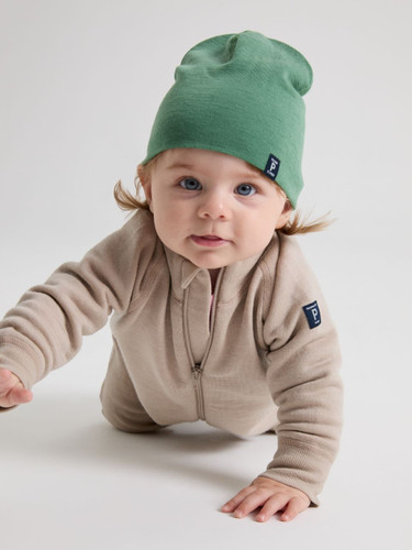 Baby Merino Wool Terry Romper, Thermal Layer | Polarn O. Pyret