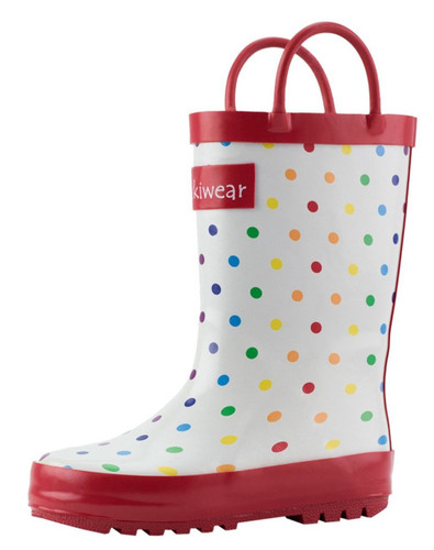 Loop Handle Rubber Rain Boots-24839