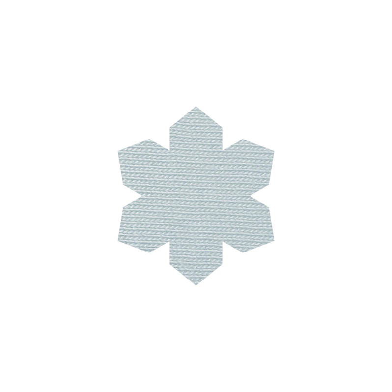 Merino Wool Blue Snowflake Patch | NOSO