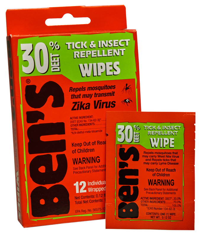 Bens 30 Deet Wipes