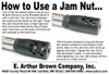 How to use a Jam Nut to install a brake or suppressor