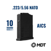 319-106539-BLK AICS Polymer 223 Magazine 10 Rounds Gen II