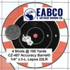 Lapua Super Long Range 22 LR at 100 yards