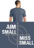 Aim Small Miss Small TEE Shirt Navy Frost Back