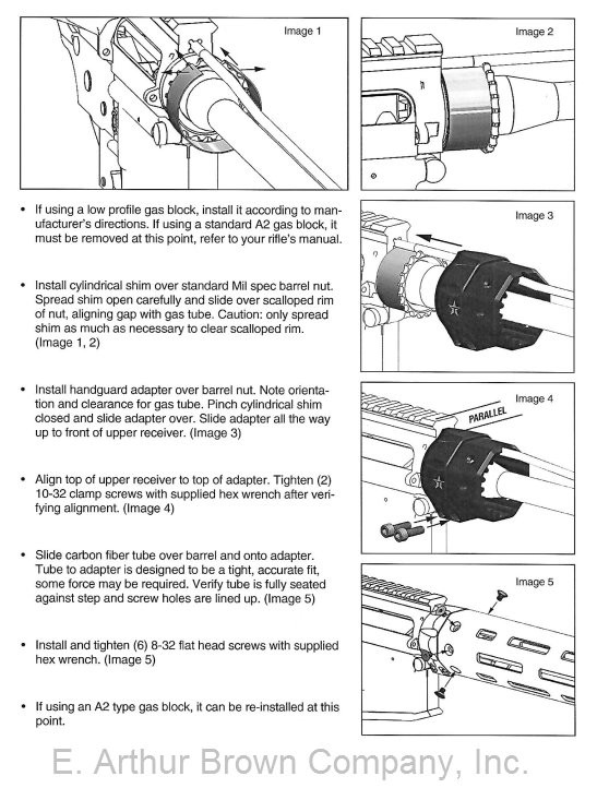 TacStar Carbon Fiber Handguard 10 inch fits AR15