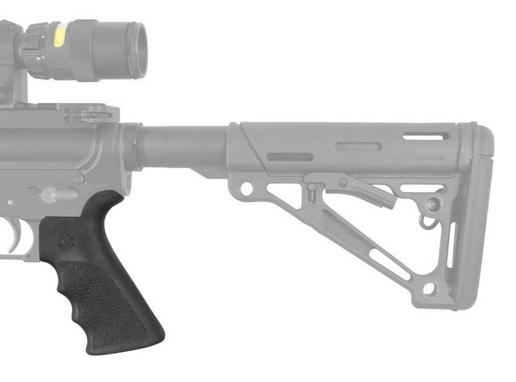 Hogue AR-15/M-16 Rubber Grip Beavertail with Finger Grooves