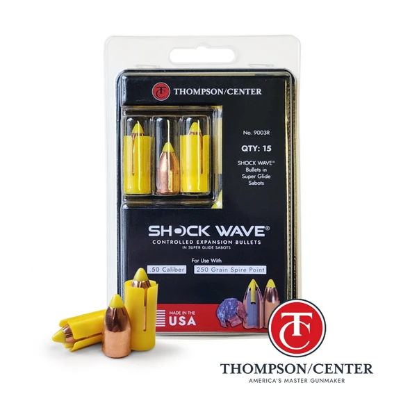 207-9003R T/C Shockwave Superglide Sabots, 50 Cal 250 Grain 15Pk
