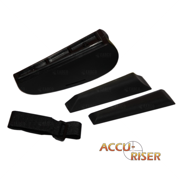 114-6000W Accu-Riser Cheek Rest - Strap or Screw-On Fit, Adjustable Height