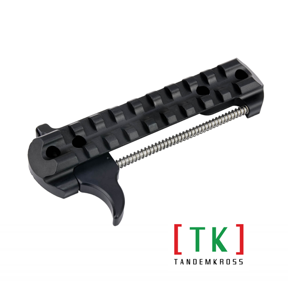 016-TK18N0099BLK1 Advantage Left Side 10/22 Charging Handle and Picatinny Scope Base